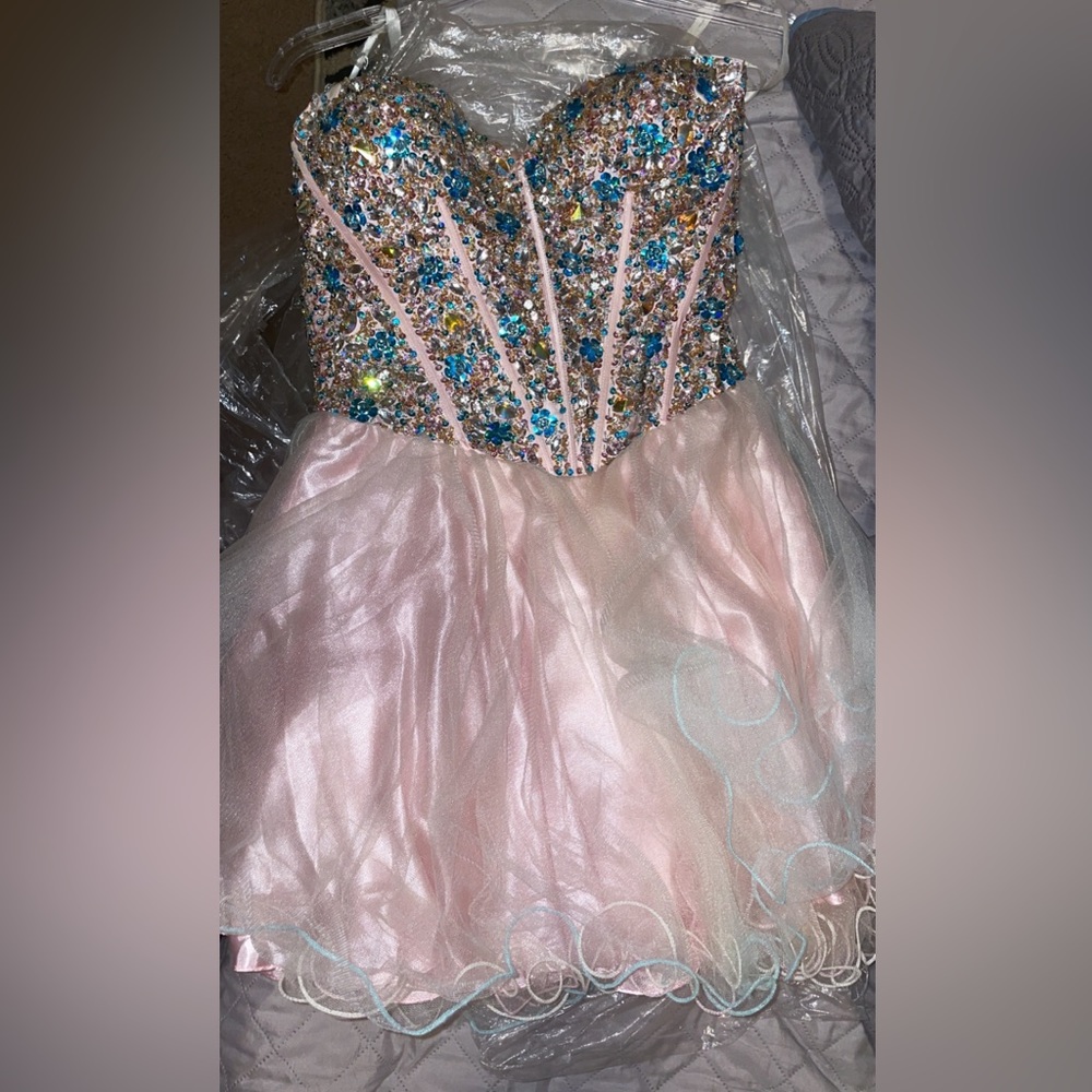Terani Couture corset Homecoming Prom Dress